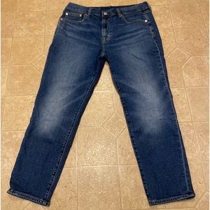 GAP, girlfriend mid-rise.